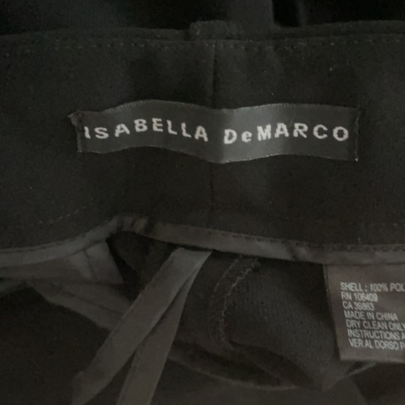 ISABELLA DEMARCO | Straight Leg Black Dress Pants - Picture 9 of 9